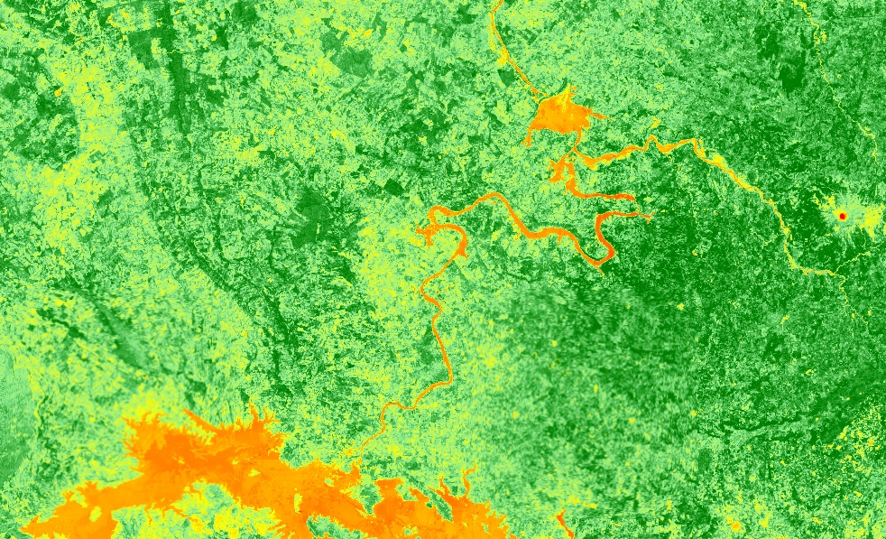 NDVI : Indice de végétalisation par différence normalisée